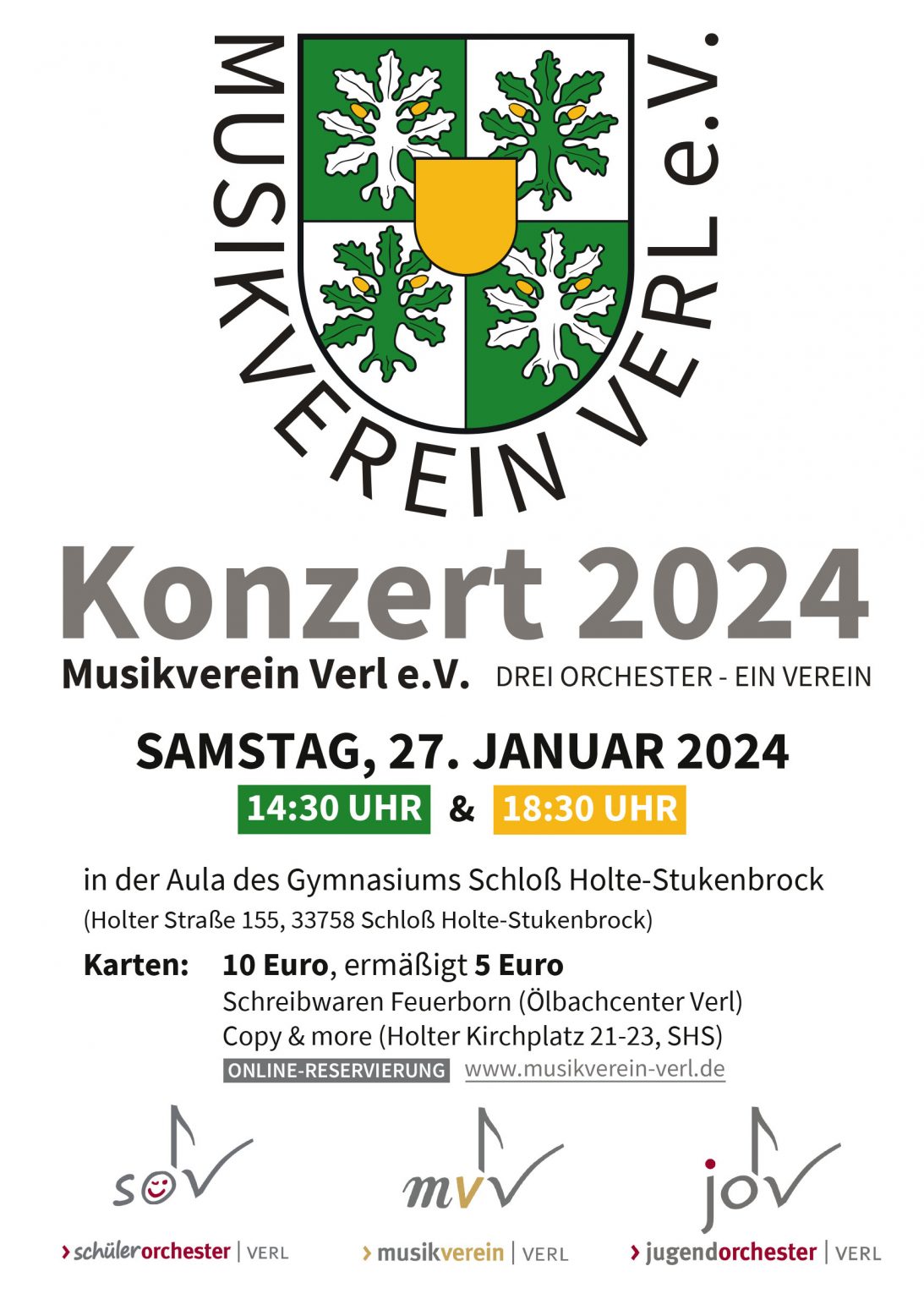 Jahreskonzert 2024 – Gelungenes "Auswärtsspiel" • Musikverein Verl e.V.